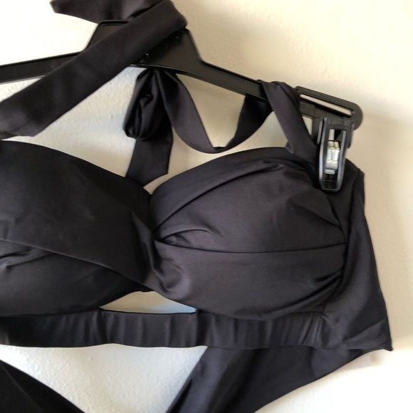 Kenneth Cole Brown Halter Swim Bikini Top S - Picture 3 of 10